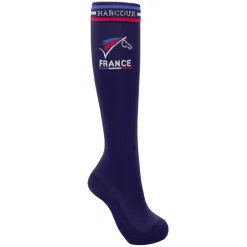 HARCOUR CHAUSSETTES RISKETOUH FRANCE MARINE>Femme Chaussettes D'Équitation·|Chaussettes D'Équitation·