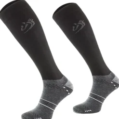 TERZEO CAVALIERS CHAUSSETTES TEHCNIQUES NOIRES>Femme Chaussettes D'Équitation·|Chaussettes D'Équitation·