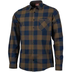 SOMLYS CHEMISE CARREAUX BUCHE KAKI>Homme Chemises De Chasse·Chemises