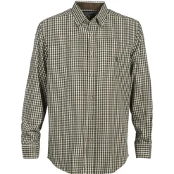 PERCUSSION CHEMISE DE CHASSE ENFANT A CARREAUX MARRON VERT>Enfant Vêtements De Chasse Pour Enfants·Chemises Enfant