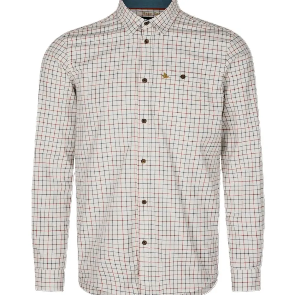 SEELAND CHEMISE DE CHASSE HOMME OXFORD GRAPE TERRACOTTA>Homme Chemises De Chasse·Chemises