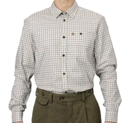 SEELAND CHEMISE DE CHASSE HOMME OXFORD GRAPE TERRACOTTA>Homme Chemises De Chasse·Chemises