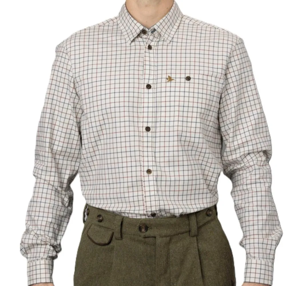 SEELAND CHEMISE DE CHASSE HOMME OXFORD GRAPE TERRACOTTA>Homme Chemises De Chasse·Chemises