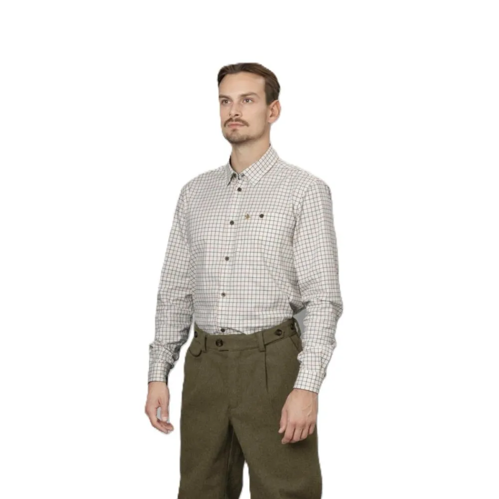 SEELAND CHEMISE DE CHASSE HOMME OXFORD GRAPE TERRACOTTA>Homme Chemises De Chasse·Chemises