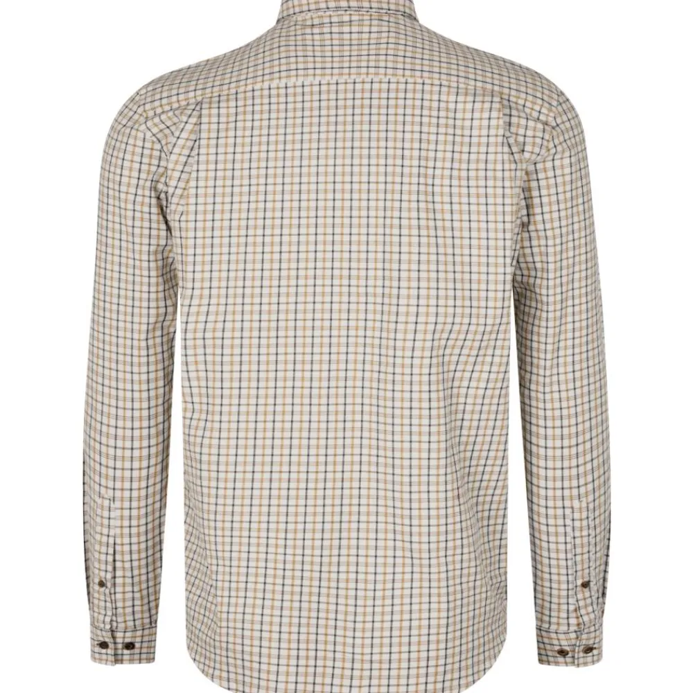SEELAND CHEMISE DE CHASSE HOMME OXFORD CLASSIC BLUE BROWN>Homme Chemises De Chasse·Chemises