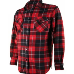 TREELAND CHEMISE DE CHASSE HOMME POLAIRE ROUGE>Homme Chemises De Chasse·Chemises Chaudes