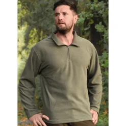 KALAHARI CHEMISE F1 ZIP MICRO POLAIRE KAKI><noscript><img width=