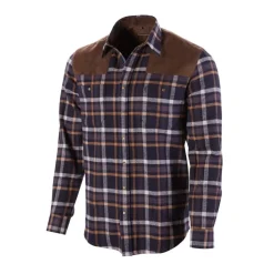BROWNING CHEMISE FRANCIS BLUE>Homme Chemises De Chasse·Chemises Chaudes