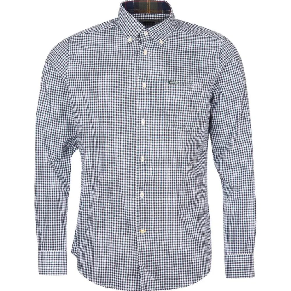 BARBOUR CHEMISE PADSHAW BLUE>Homme Vêtements Barbour·Chemises Barbour