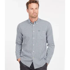 BARBOUR CHEMISE PADSHAW BLUE>Homme Vêtements Barbour·Chemises Barbour