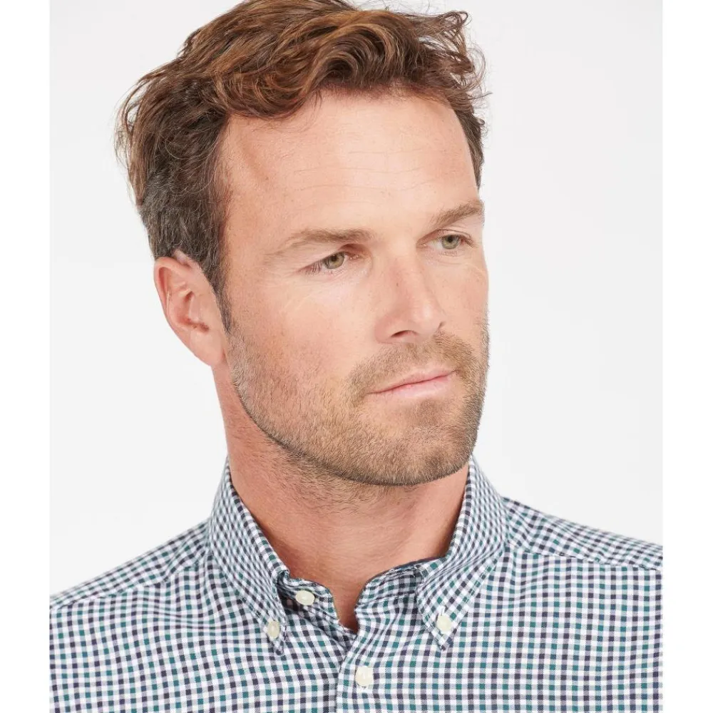 BARBOUR CHEMISE PADSHAW BLUE>Homme Vêtements Barbour·Chemises Barbour