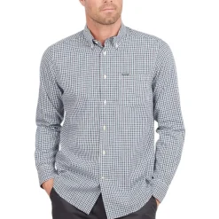 BARBOUR CHEMISE PADSHAW VERT>Homme Vêtements Barbour·Chemises Barbour