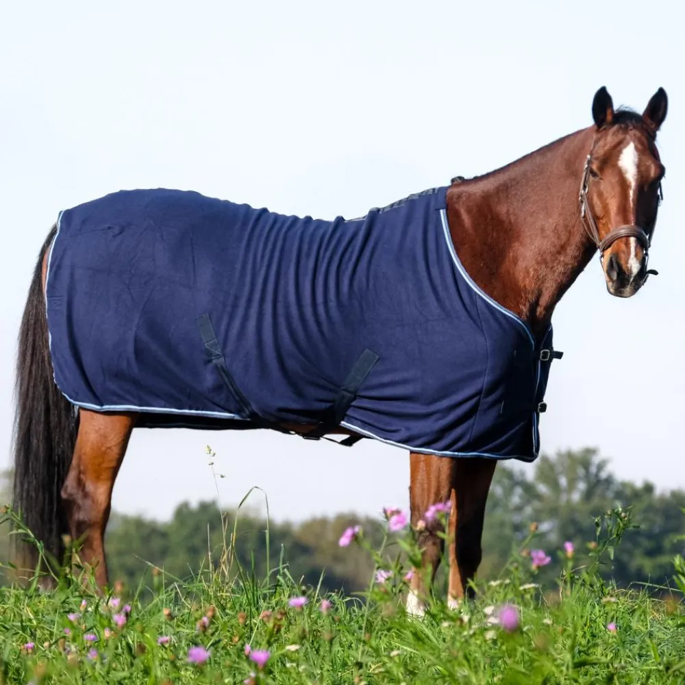 RIDING WORLD CHEMISE POLAIRE MARINE> Chemises Et Couvertures D'Écurie·Chemises Séchantes Et Polaires