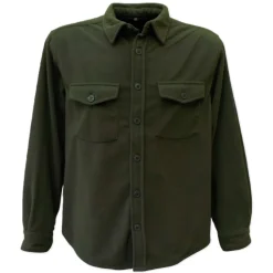 KALAHARI CHEMISE POLAIRE OVER UNI KAKI>Homme Chemises Et Chemisettes·Chemises Chaudes