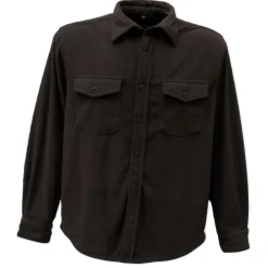 KALAHARI CHEMISE POLAIRE OVER UNI MARRON>Homme Chemises Et Chemisettes·Chemises Chaudes