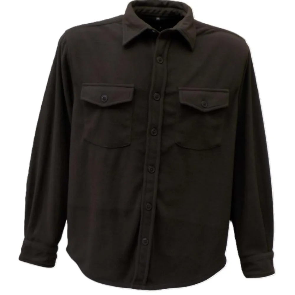 KALAHARI CHEMISE POLAIRE OVER UNI MARRON>Homme Chemises Et Chemisettes·Chemises Chaudes