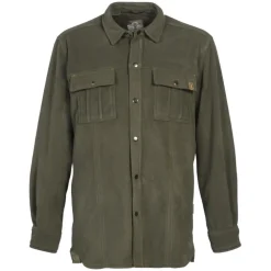PERCUSSION CHEMISE POLAIRE WILD BOAR KAKI>Homme Chemises De Chasse·Chemises Chaudes