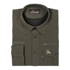 PROHUNT CHEMISE STRETCH ANTITIC GROUSE KAKI>Homme Chemises De Chasse·Chemises