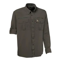 PROHUNT CHEMISE STRETCH ANTITIC GROUSE KAKI>Homme Chemises De Chasse·Chemises