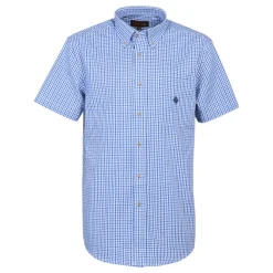 IDAHO CHEMISETTE HOMME GRAND VOILE BLANC BLEU>Homme Chemises Et Chemisettes·Chemisettes
