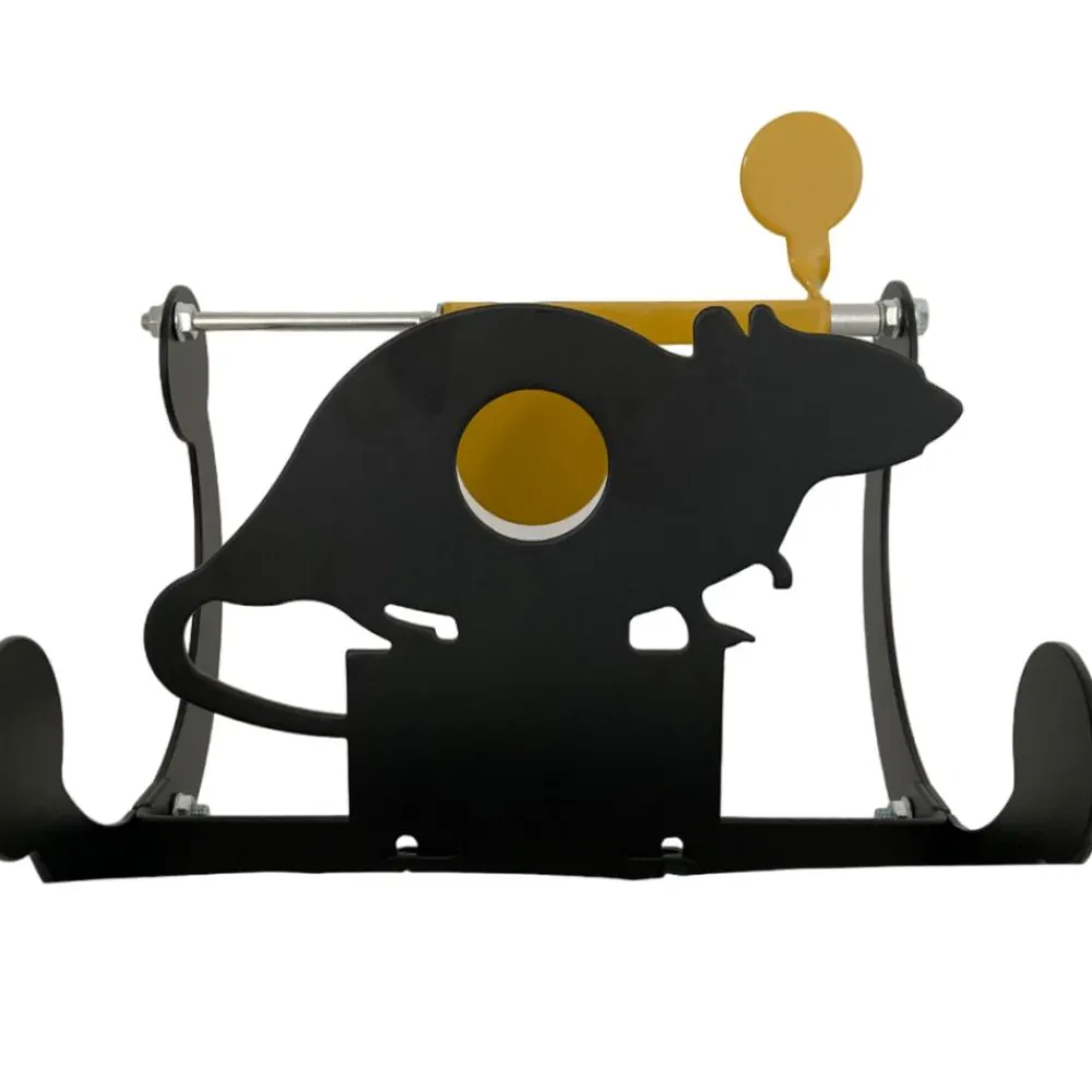 TERZEO CHASSEURS CIBLE METALLIQUE FORME RAT> Ciblerie·Cibles Métalliques Animées
