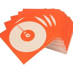 COURT CIBLES 10X10 ROUGE X100> Ciblerie·Cibles En Carton Tir De Loisir