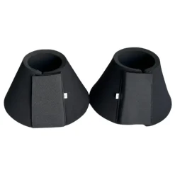 TERZEO CAVALIERS CLOCHES A SCRATCH NEOPRENE NOIRES> Protections Du Cheval Au Travail·Cloches Et Protèges-Glomes