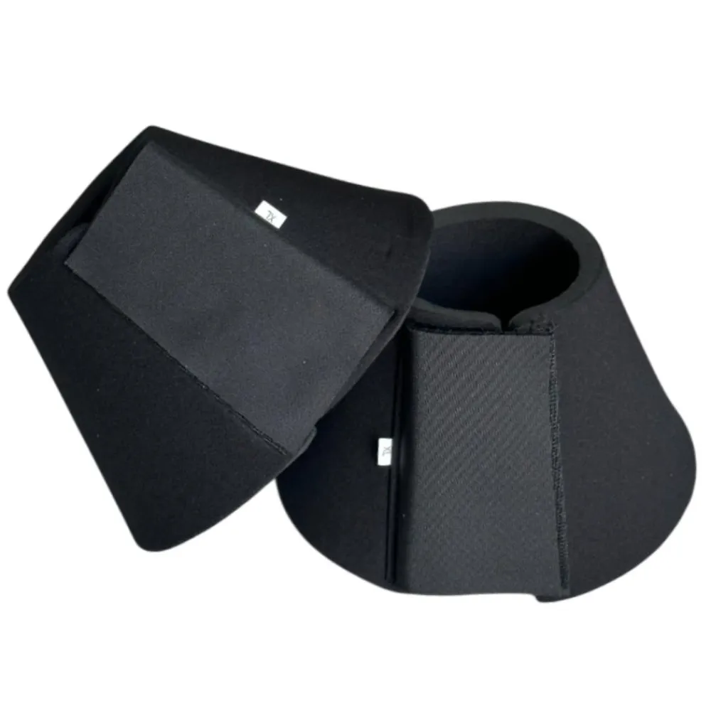 TERZEO CAVALIERS CLOCHES A SCRATCH NEOPRENE NOIRES> Protections Du Cheval Au Travail·Cloches Et Protèges-Glomes