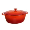 BAUMALU COCOTTE OVALE EN FONTE EMAILLEE 7L> Ustensiles Cuisine Et Plats De Cuisson·Faitouts Et Cocottes