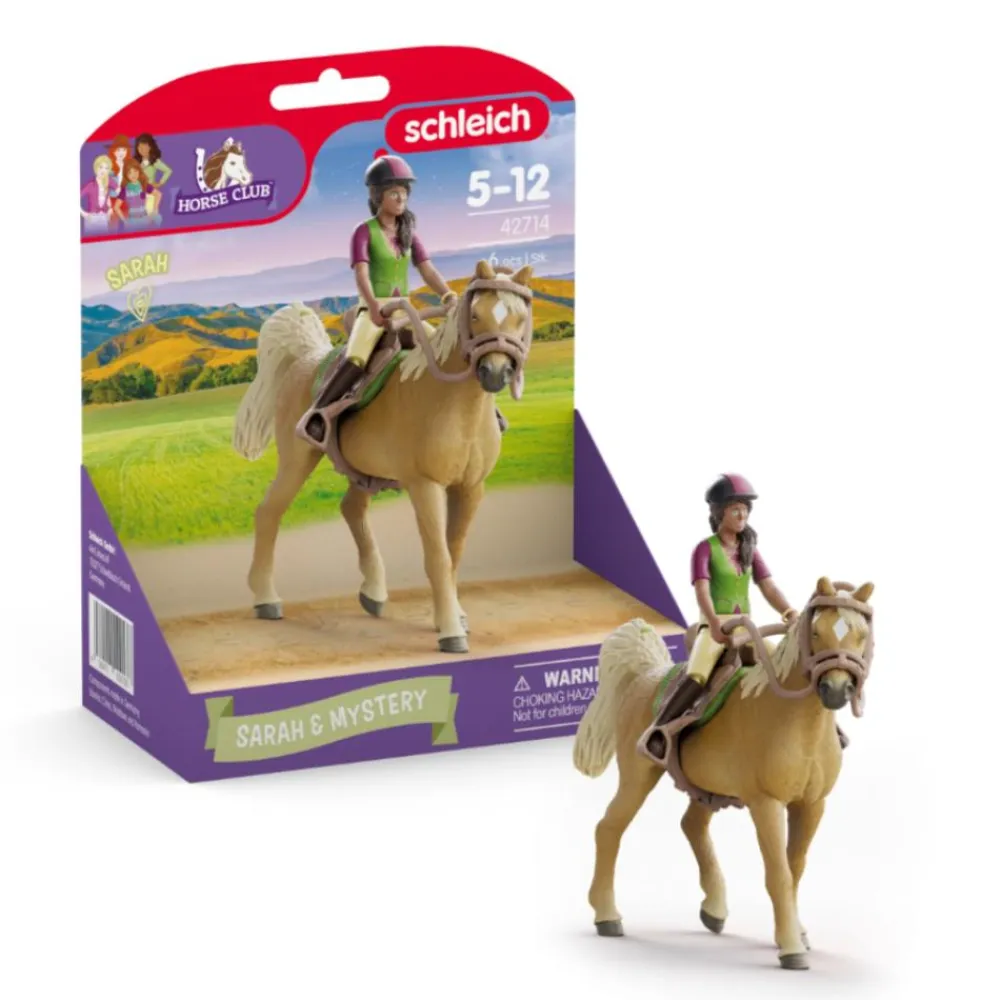 SCHLEICH COFFRET CAVALIÈRE SARAH ET MYSTERY>Enfant Jeux Et Jouets·Jeux Et Jouets Équitation
