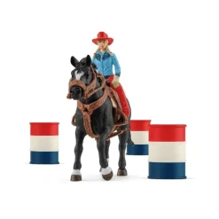 SCHLEICH COFFRET COWGIRL ET TONNEAUX DE RACING>Enfant Jeux Et Jouets·Jeux Et Jouets Équitation