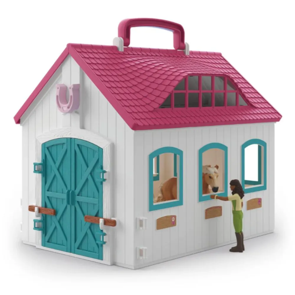 SCHLEICH COFFRET ÉCURIE TRANSPORTABLE>Enfant Jeux Et Jouets·Jeux Et Jouets Équitation