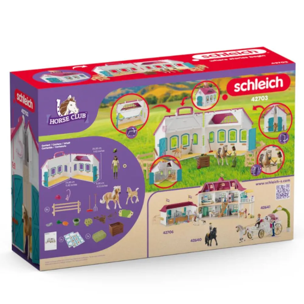 SCHLEICH COFFRET ÉCURIE TRANSPORTABLE>Enfant Jeux Et Jouets·Jeux Et Jouets Équitation