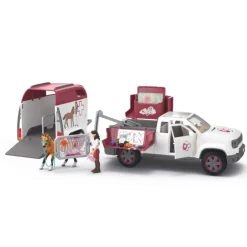 SCHLEICH COFFRET VÉTÉRINAIRE MOBILE AVEC REMORQUE>Enfant Jeux Et Jouets·Jeux Et Jouets Équitation