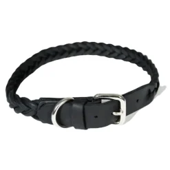COLLIER TRESSE 60CM NOIR> Colliers, Laisses Et Harnais·Colliers Cuir|Colliers, Laisses Et Harnais·Colliers Cuir