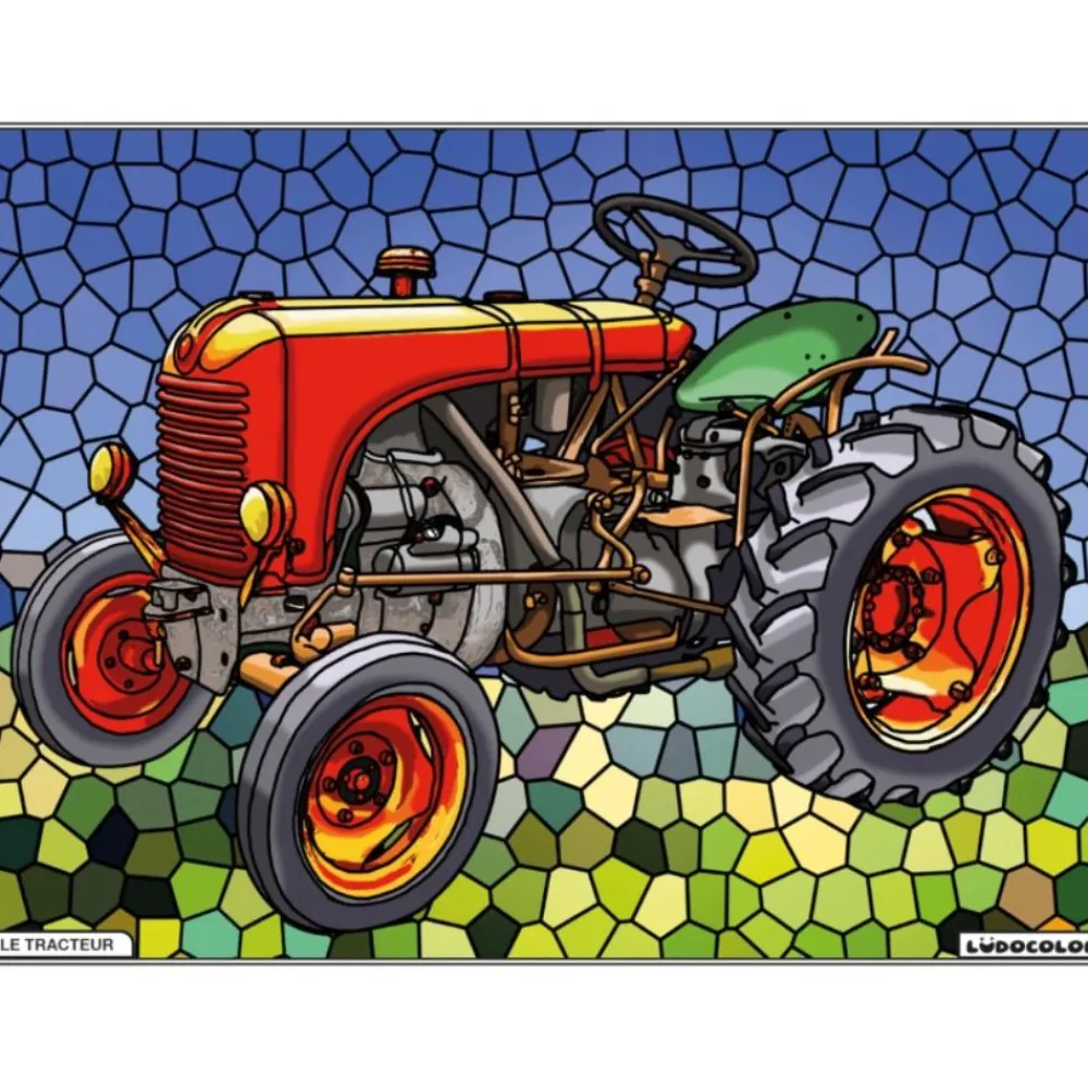 LUDOCOLOR COLORIAGE LE TRACTEUR>Enfant Papeterie Pour Enfants·Activités Créatives Enfant