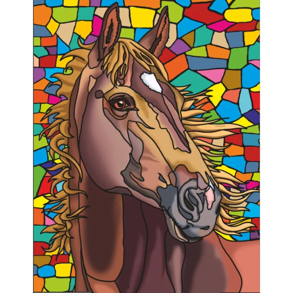 LUDOCOLOR COLORIAGE PORTRAIT DE CHEVAL>Enfant Papeterie Pour Enfants·Activités Créatives Enfant