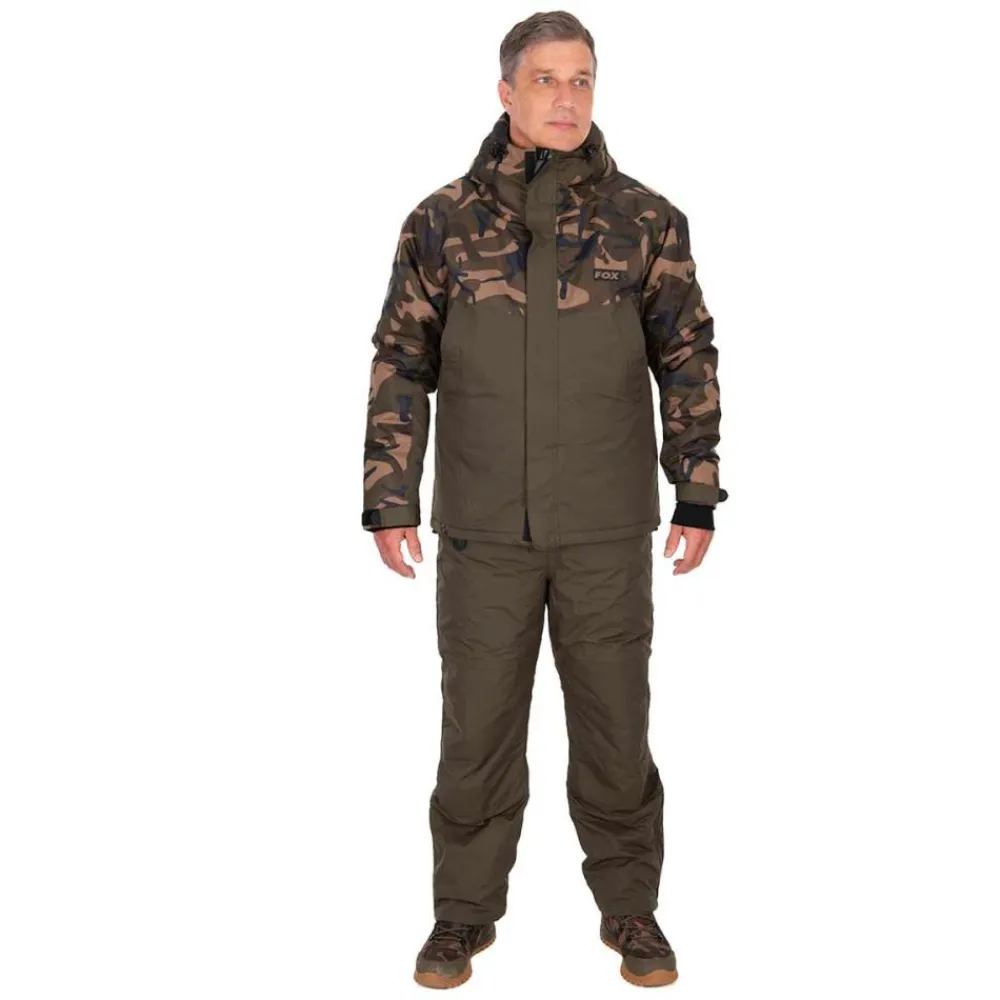 FOX COMBINAISON CHAUDE KAKI/CAMO> Vêtements Pêche De La Carpe·Vêtements Fox