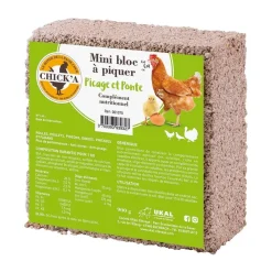 CHICK'A COMPLEMENT BLOC A PIQUER> Élevage Poules Et Volailles·Compléments Alimentaires