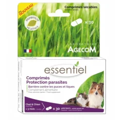 ESSENTIEL COMPRIMES ANTIPARASITAIRE CHIEN/CHAT> Antiparasitaires·Pipettes Antiparasitaires Répulsifs