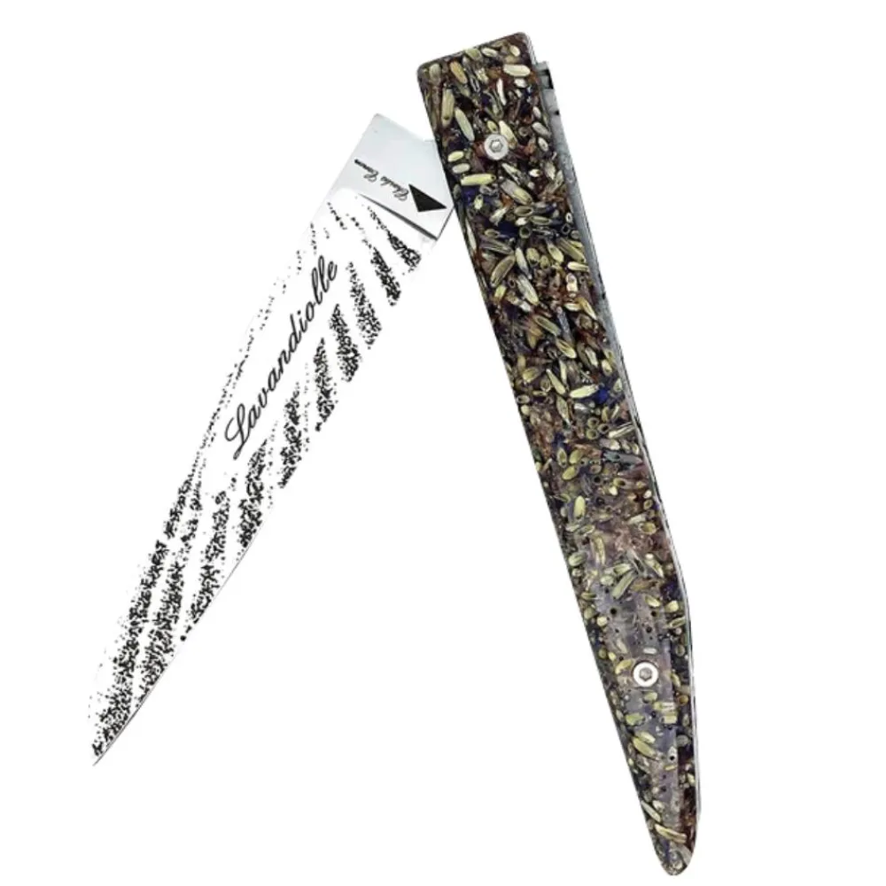 CHARLES CANON COUTEAU AVEC INCLUSION DE LAVANDE> Couteaux Traditionnels·Couteaux Traditionnels|Couteaux Traditionnels·Couteaux Traditionnels