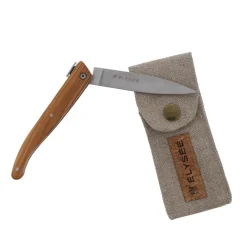 JEAN DUBOST COUTEAU LE POCHE COLLECTION ELYSEE MANCHE BOIS D'OLIVIER COFFRET><noscript><img width=