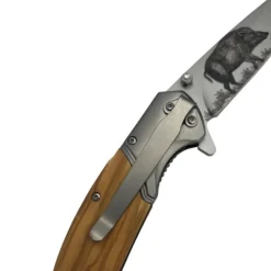 TERZEO PASSIONNÉS DE NATURE COUTEAU PLIANT LAME SANGLIER + ETUI><noscript><img width=