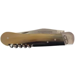 DOURIS CHASTEL COUTEAU TIRE-BOUCHON LE PIONNIER EN CORNE NOIRE> Couteaux Traditionnels·Couteaux Traditionnels|Couteaux Traditionnels·Couteaux Traditionnels