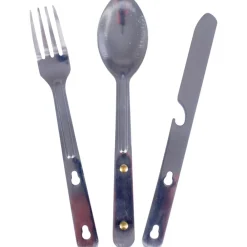 CAO COUVERTS X3 INOX AVEC AGRAFE> Activités De Plein Air Et Bivouac·Couverts Pique-Nique