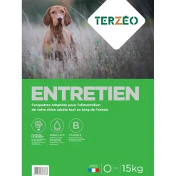 TERZEO VOS ANIMAUX CROQUETTE PREMIUM ENTRETIEN 15KG> Alimentation·Croquettes Chien Adulte Entretien|Alimentation·Croquettes Chien Adulte Entretien