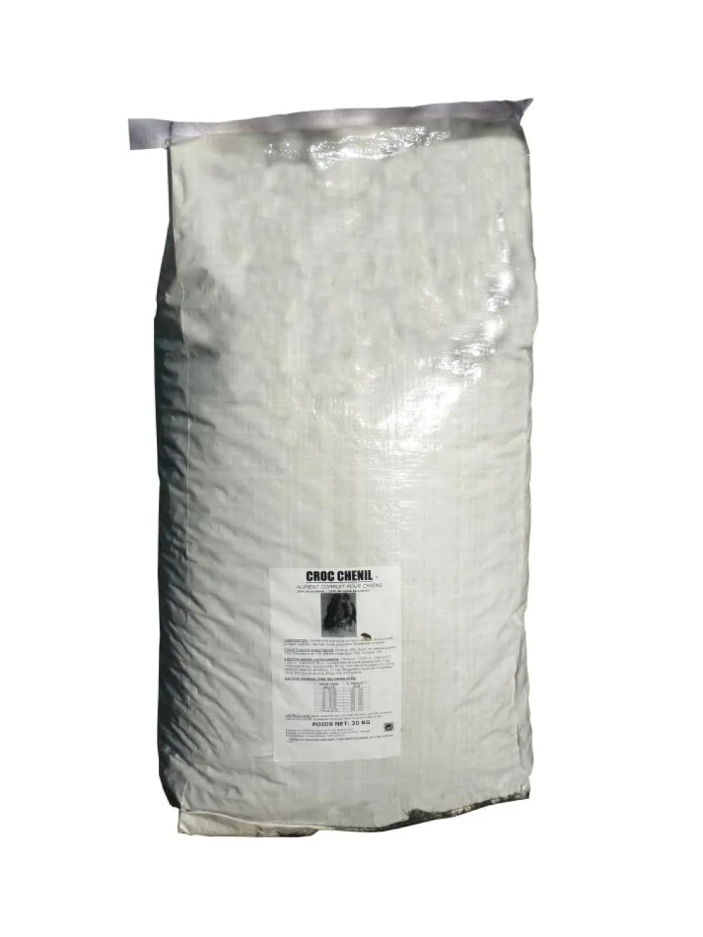 CROQUETTES CHENIL BLANC 20KG> Alimentation·Croquettes Chien Adulte Entretien|Alimentation·Croquettes Chien Adulte Entretien