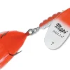 MEPPS CUILLER AGLIA BLANC ROUGE ARGENT N°7> Leurres Durs Carnassiers·Cuillers Tournantes Et Ondulantes