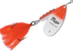 MEPPS CUILLER AGLIA BLANC ROUGE ARGENT N°7> Leurres Durs Carnassiers·Cuillers Tournantes Et Ondulantes
