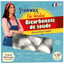 STARWAX THE FABULOUS DOSES BICARBONATE DE SOUDE 20X20G> Ingrédients Ménagers·Bicarbonates